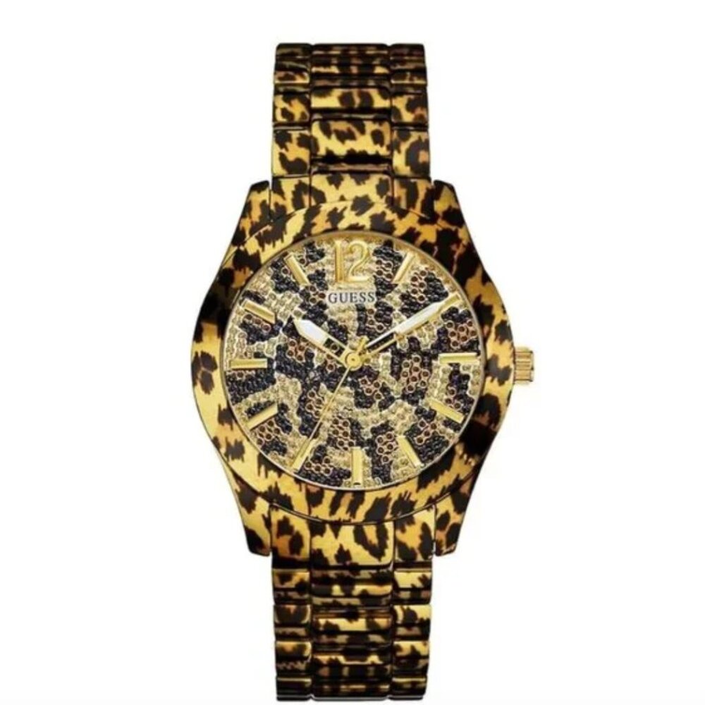 GUESS Ladies Sport Animal Print 40mm Watch